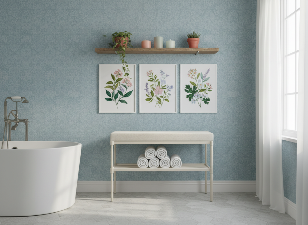 bathroom wall decorations