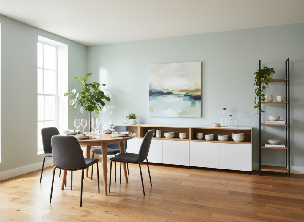 contemporary dining room storage