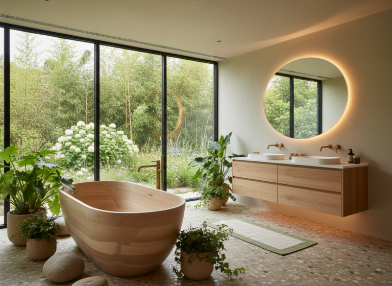 eco friendly master bathroom remodel