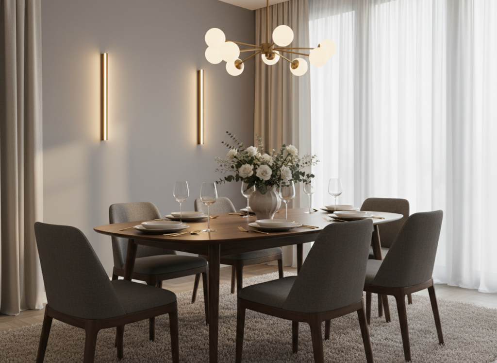 fashionable dining room lighting