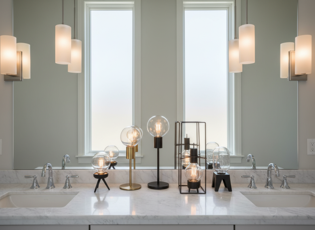 how to choose master bathroom lighting fixtures