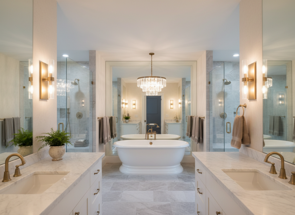 master bathroom lighting fixtures