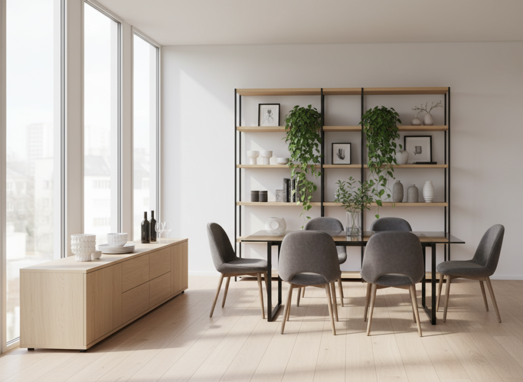 sleek dining room storage solutions