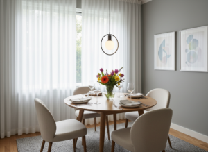 small contemporary dining room
