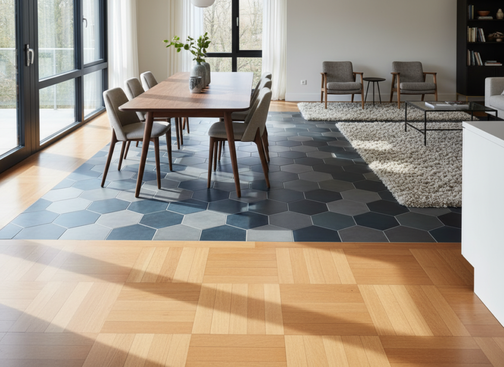 stylish dining room flooring ideas