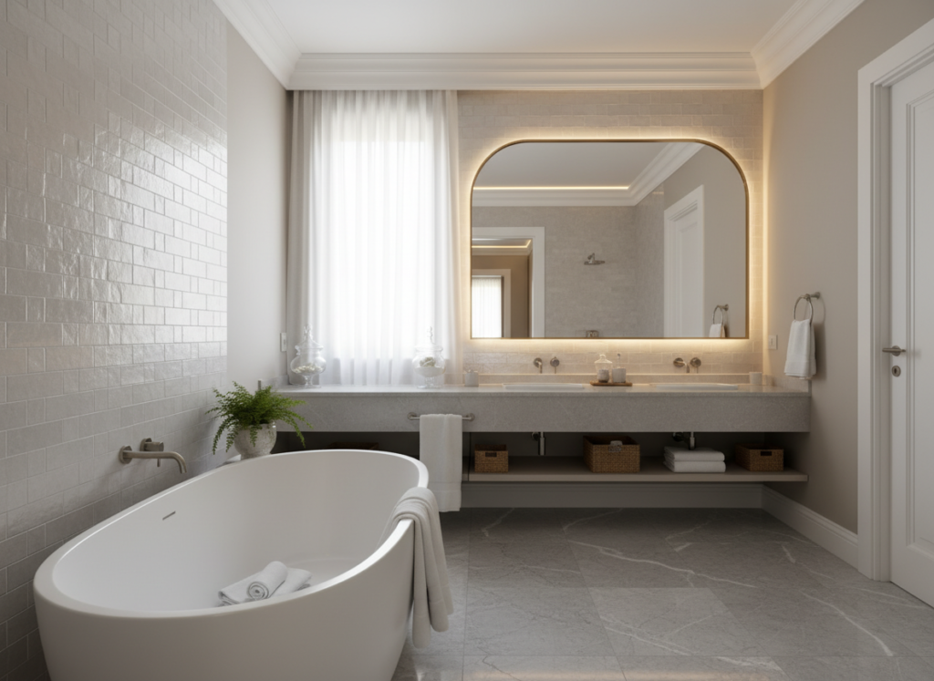 timeless bathroom color palette