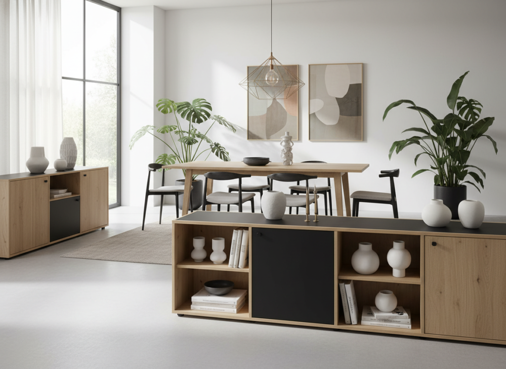 trendy dining room storage cabinets