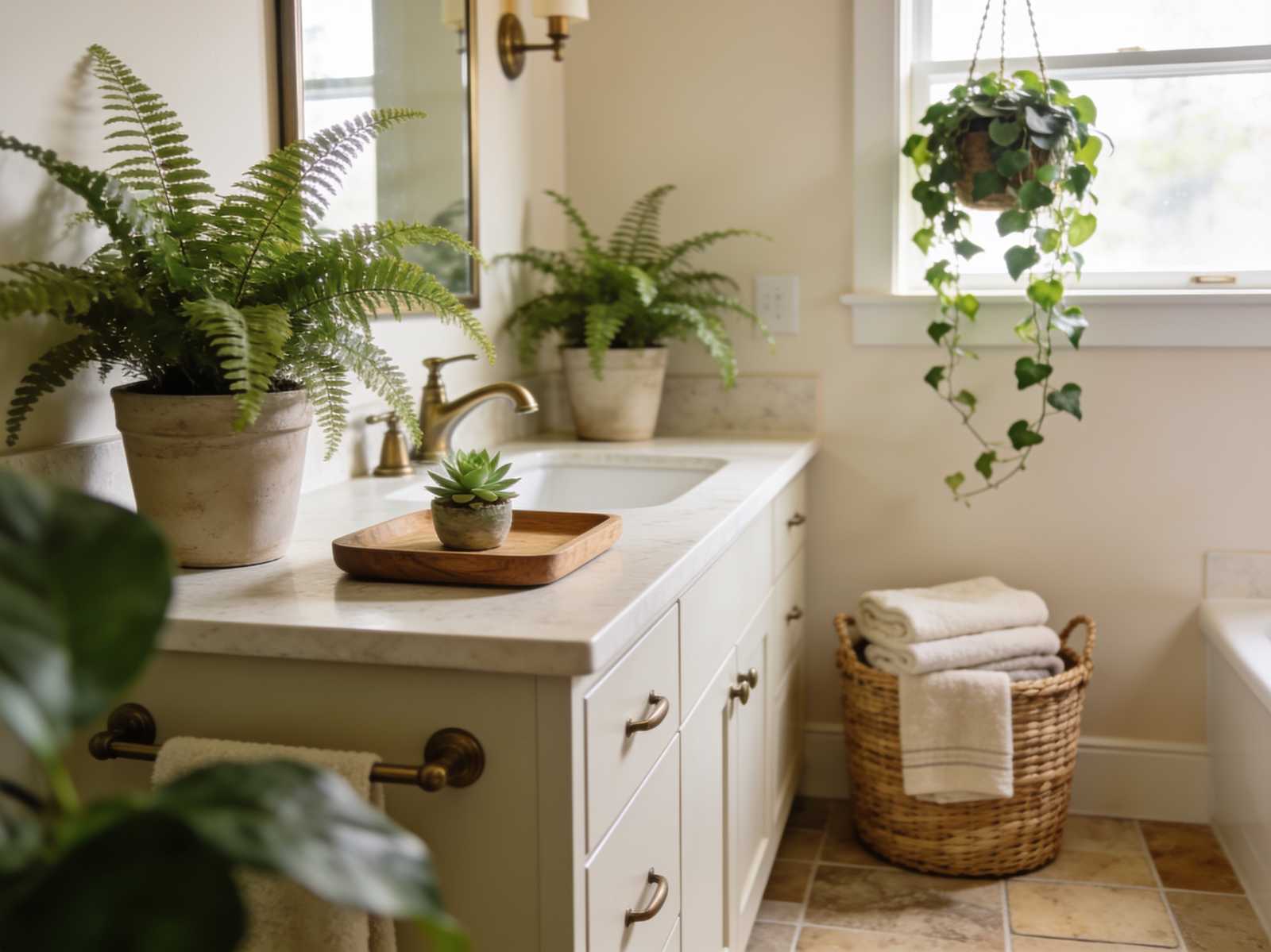Bringing Nature In With Plants and Organic Elements