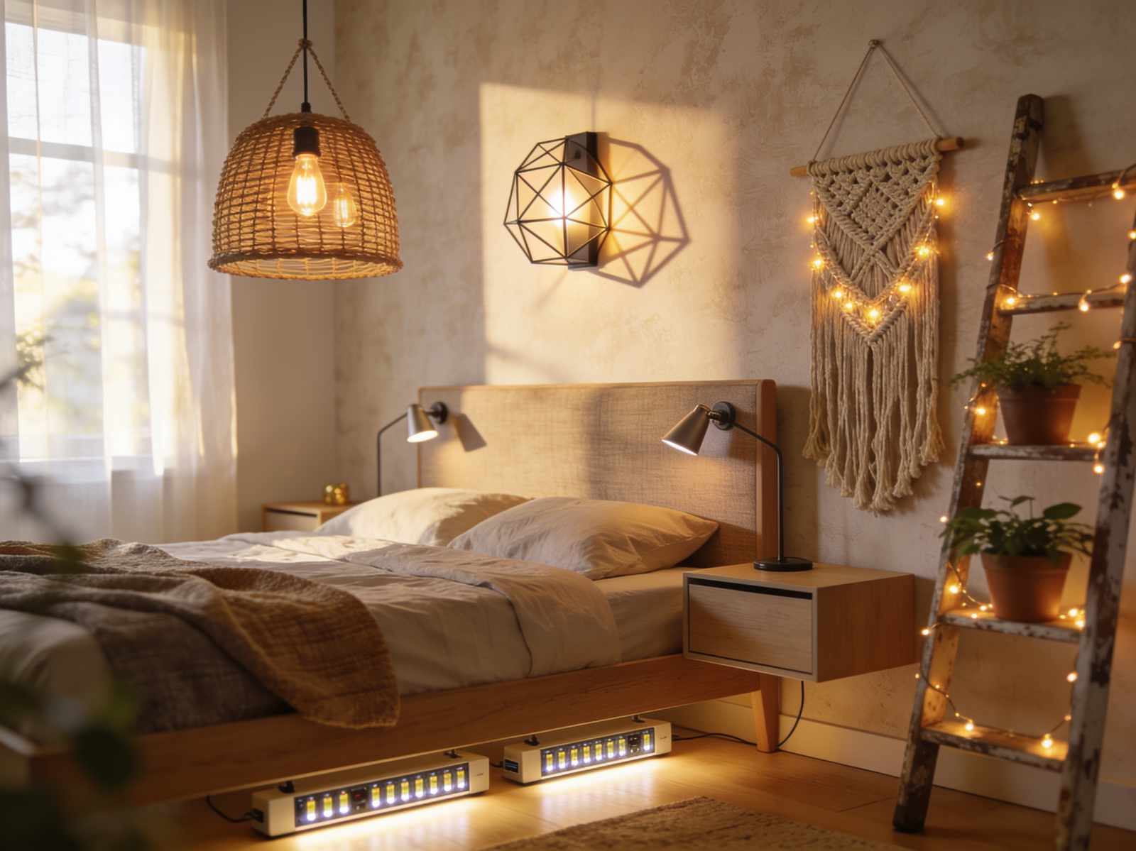 Lighting DIYs That Add Warmth and Personality to Your Bedroom